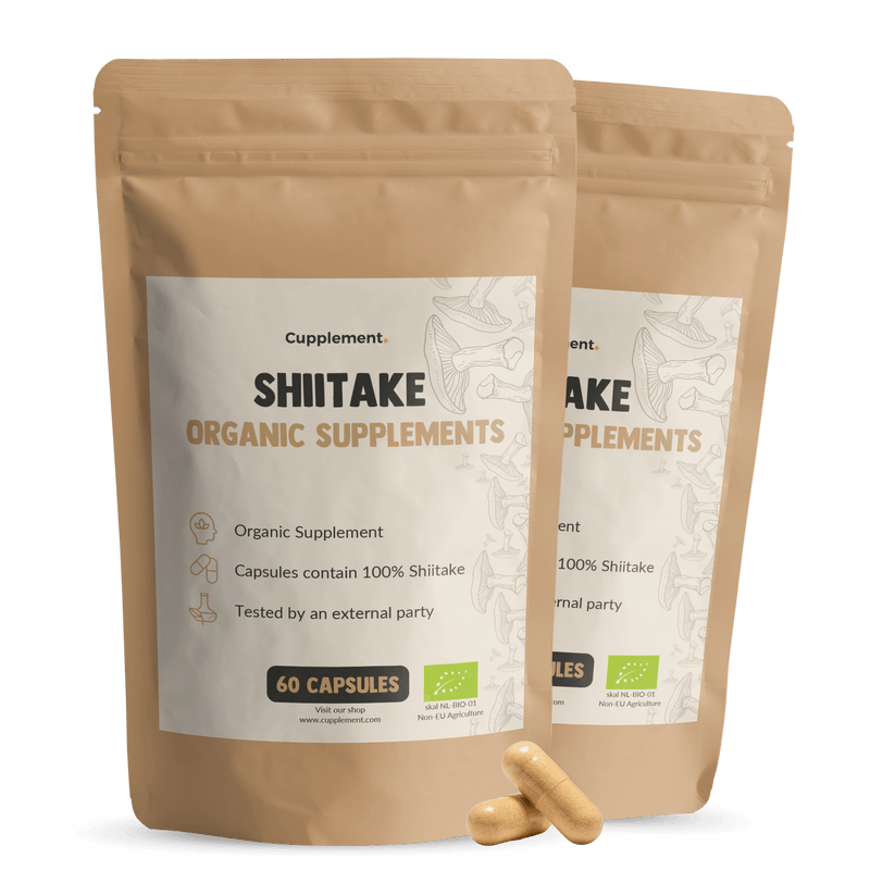 Biologische Shiitake capsules goyu supplement superfood