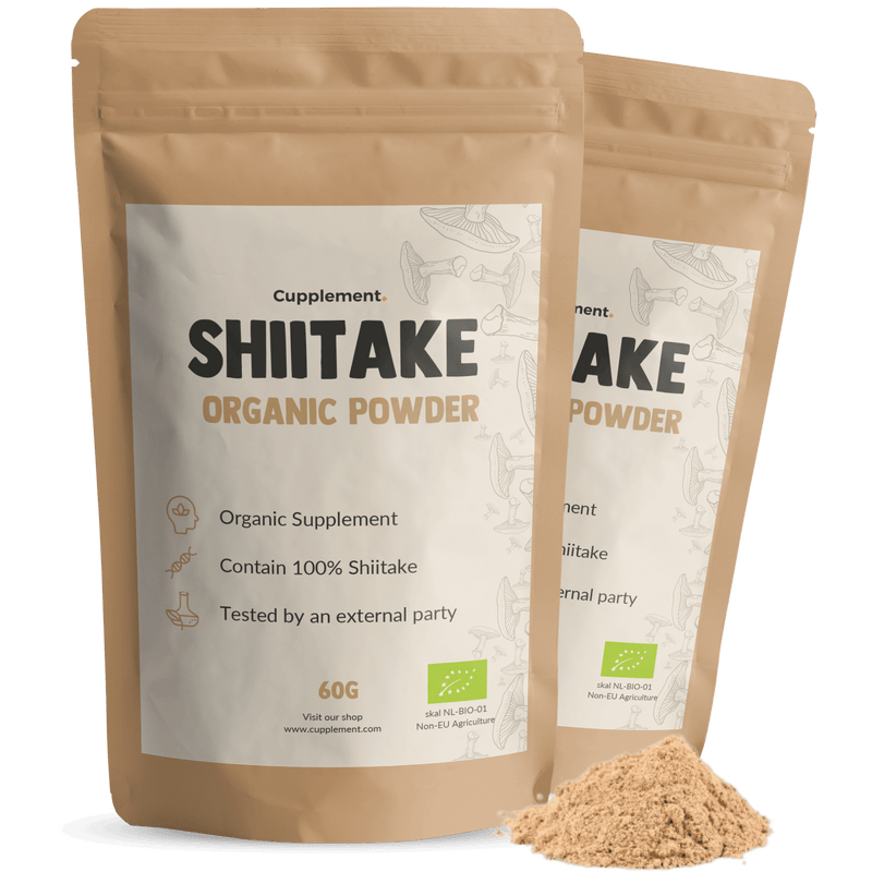 Biologische Shiitake poeder goyu supplement superfood
