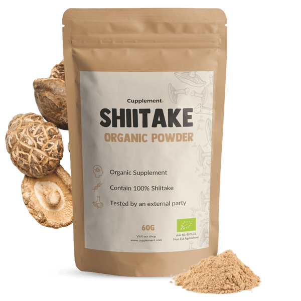 Biologische Shiitake poeder goyu supplement superfood