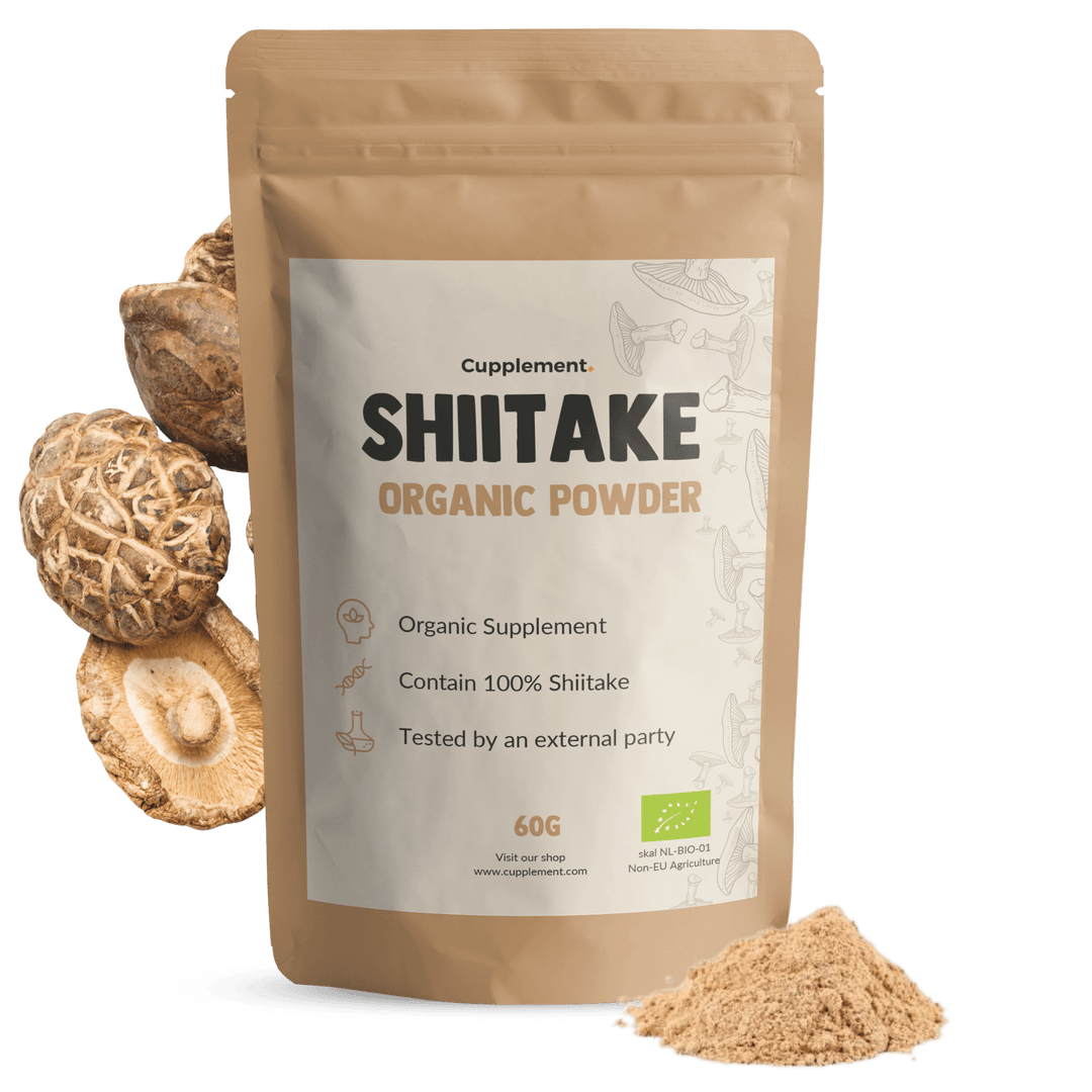 Biologische Shiitake poeder goyu supplement superfood