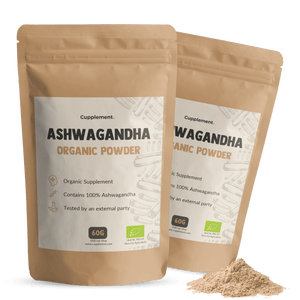 Biologische ashwagandha poeder goyu supplement superfood