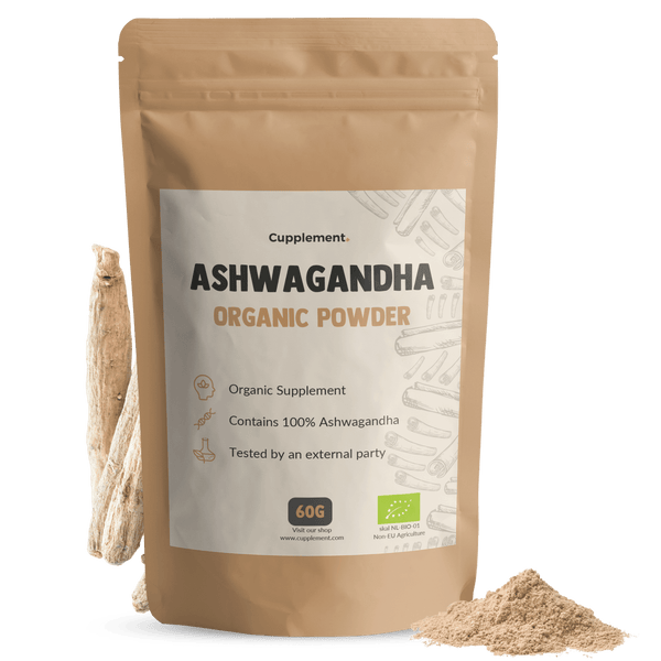 Biologische ashwagandha poeder goyu supplement superfood
