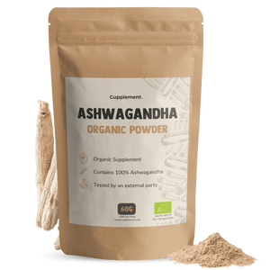 Biologische ashwagandha poeder goyu supplement superfood