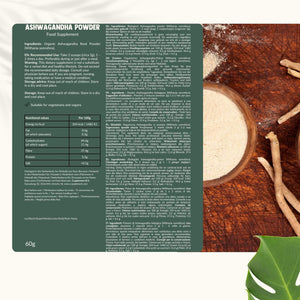 Biologische ashwagandha poeder goyu supplement superfood