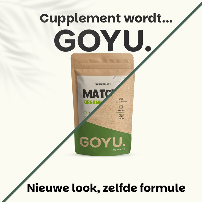 Biologische Matcha Thee poeder goyu supplement superfood