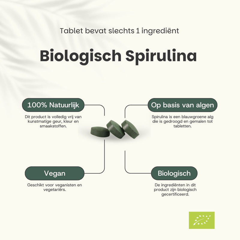 Spirulina Tabletten 500 mg Biologisch