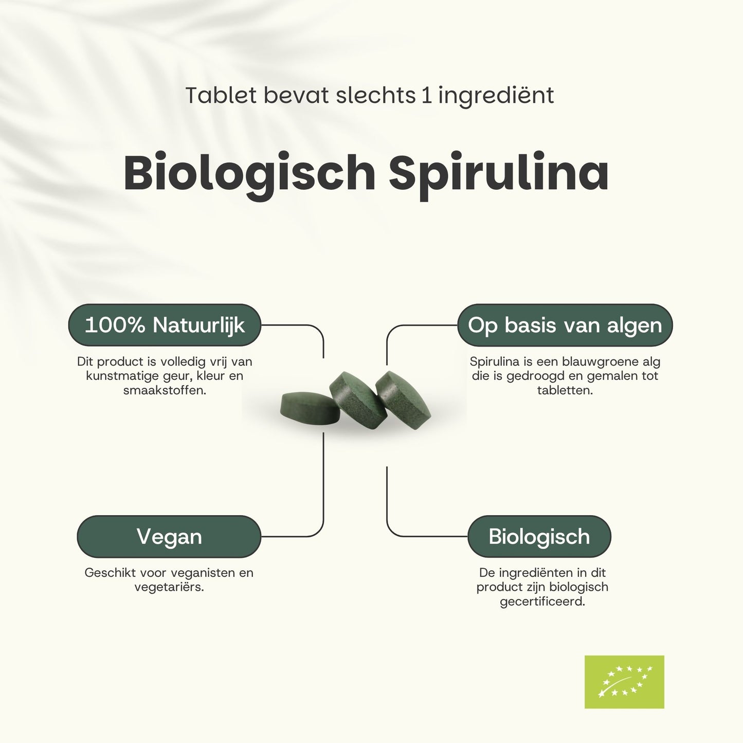Comprimés de Spiruline 500 mg Biologiques