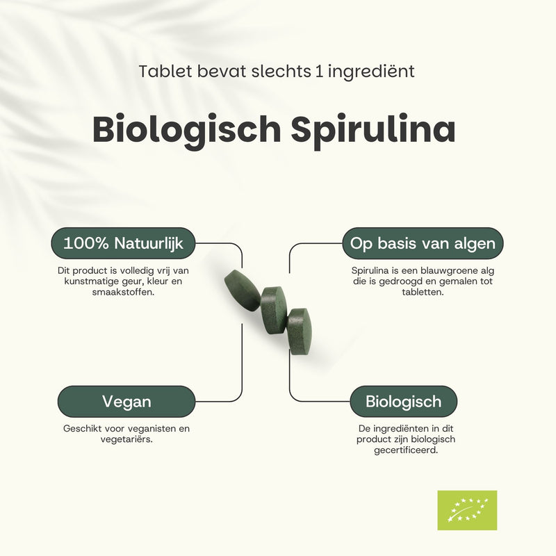 Spirulina Tabletten 500 mg Biologisch
