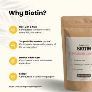 Biotin capsules goyu superfood supplement