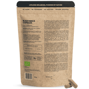 Biologisch Zwarte maca capsules goyu superfood supplement