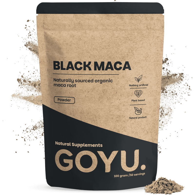 Zwarte maca poeder goyu superfood supplement