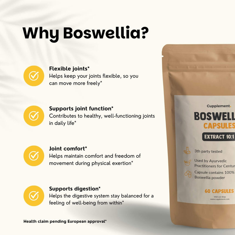 Boswellia extract capsules goyu supplement superfood