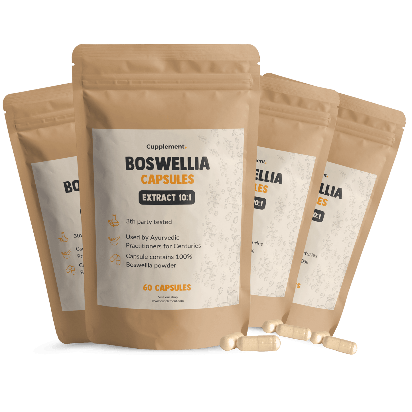 Boswellia extract capsules goyu supplement superfood