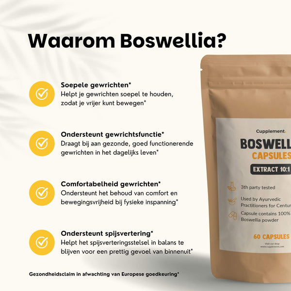 Boswellia extract capsules goyu supplement superfood