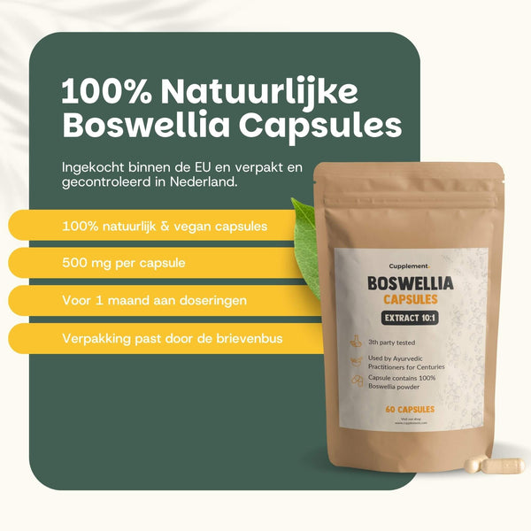 Boswellia extract capsules goyu supplement superfood