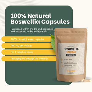Boswellia extract capsules goyu supplement superfood
