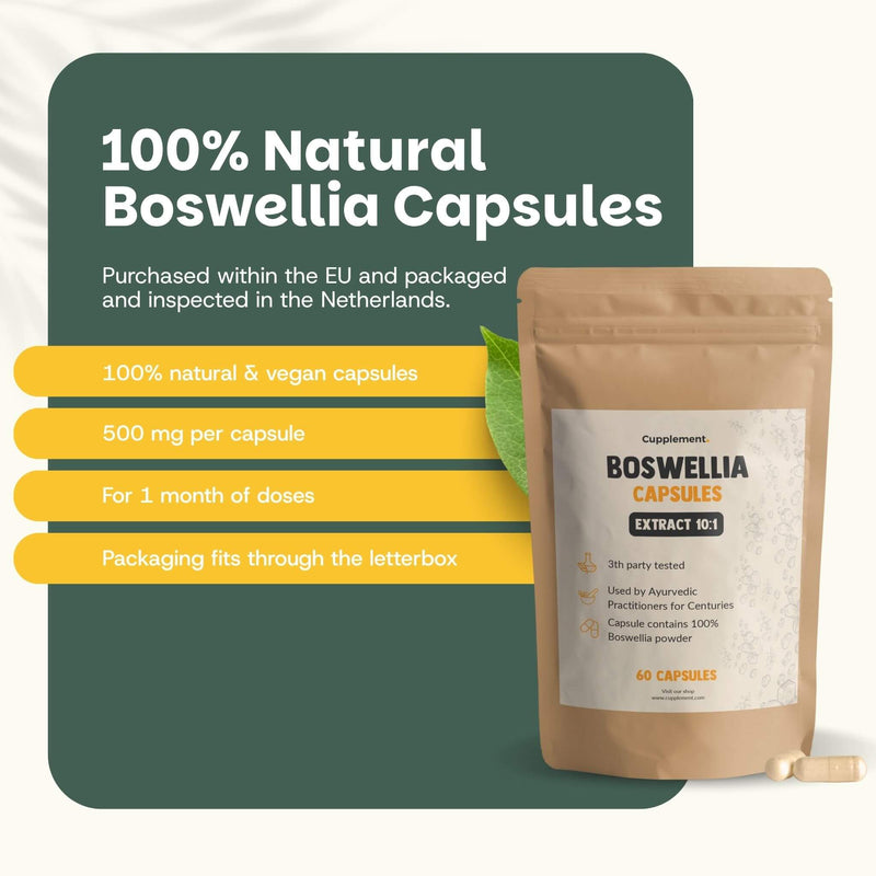 Boswellia extract capsules goyu supplement superfood