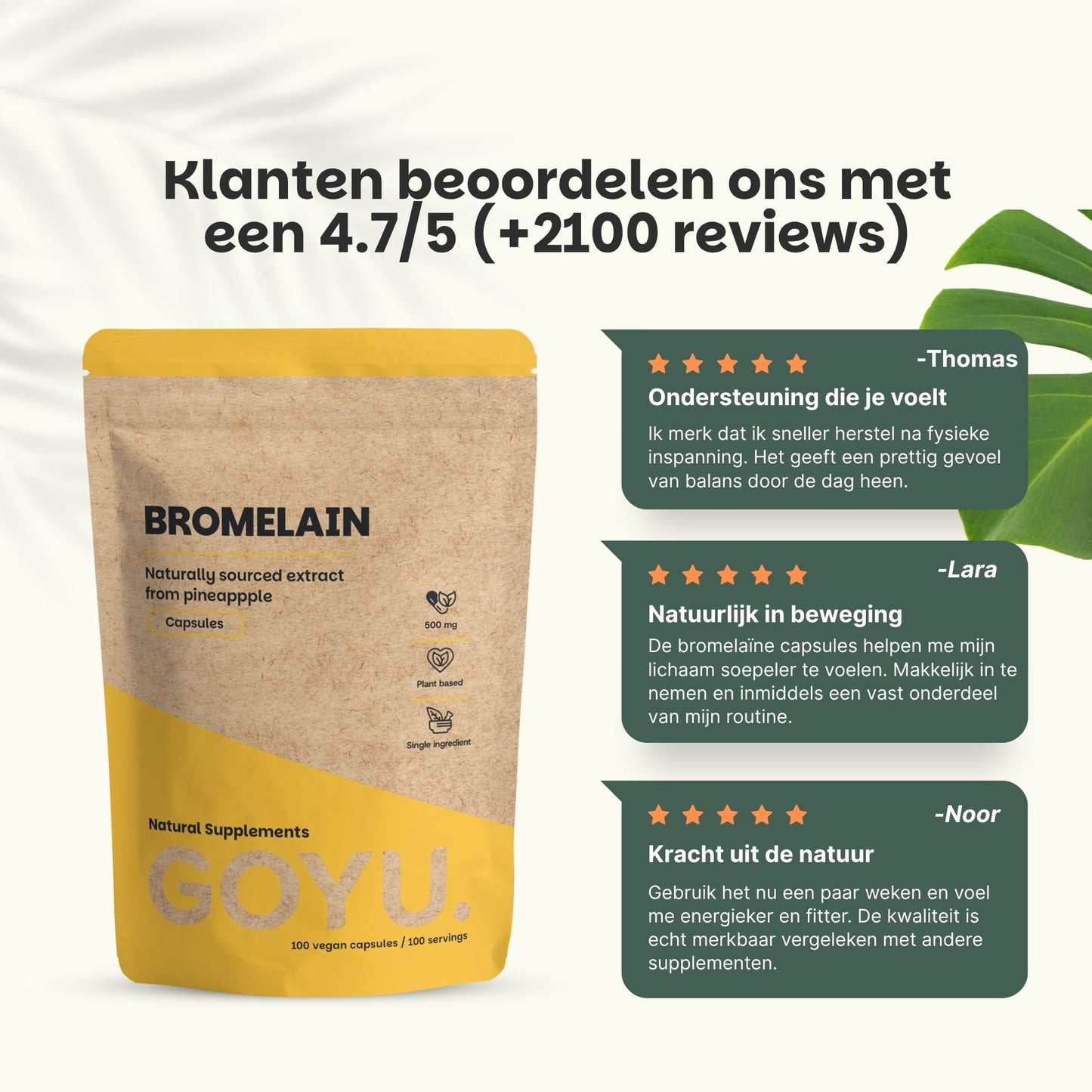 Bromelain capsules goyu supplement superfood
