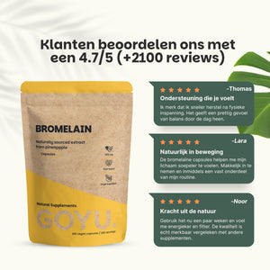 Bromelain capsules goyu supplement superfood