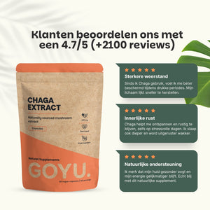 Chaga extract capsules goyu supplement superfood