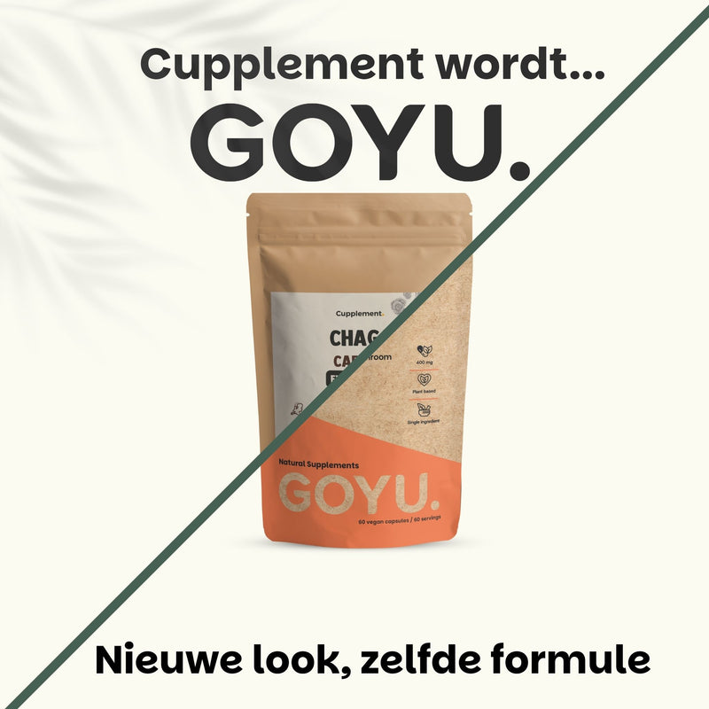 Chaga extract capsules goyu supplement superfood