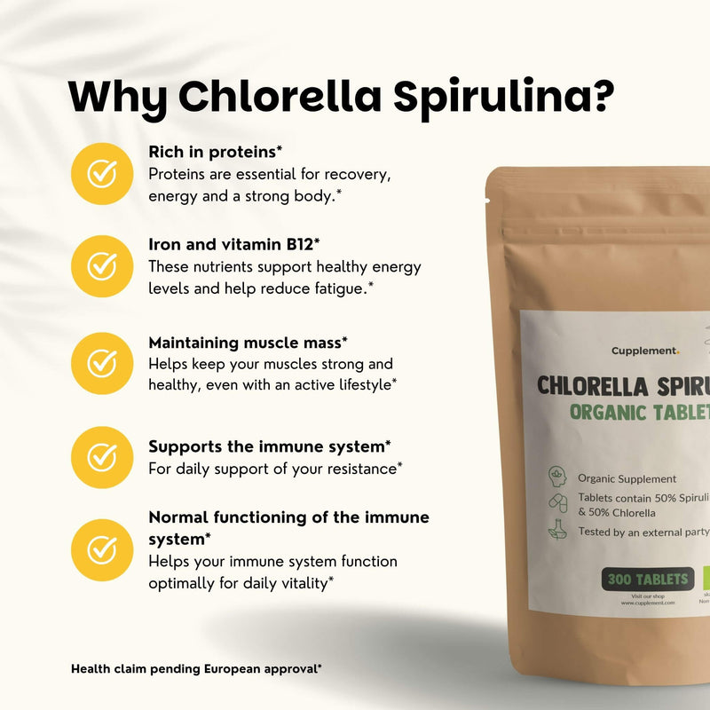 Chlorella Spirulina tablets goyu supplement superfood
