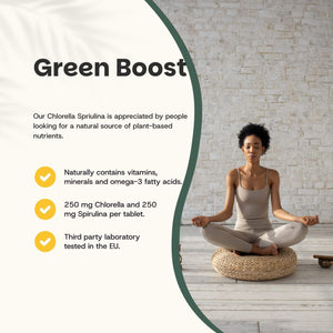 Chlorella Spirulina tablets goyu supplement superfood