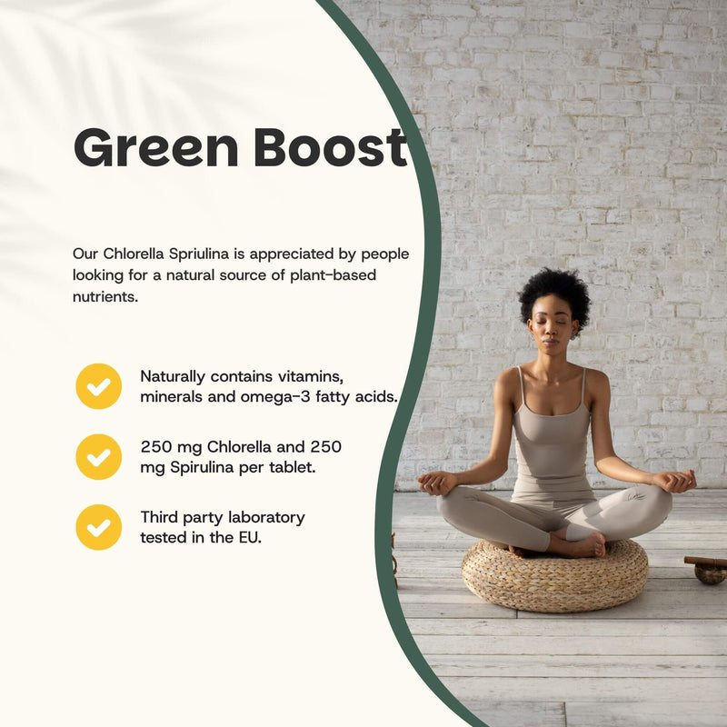 Chlorella Spirulina tablets goyu supplement superfood