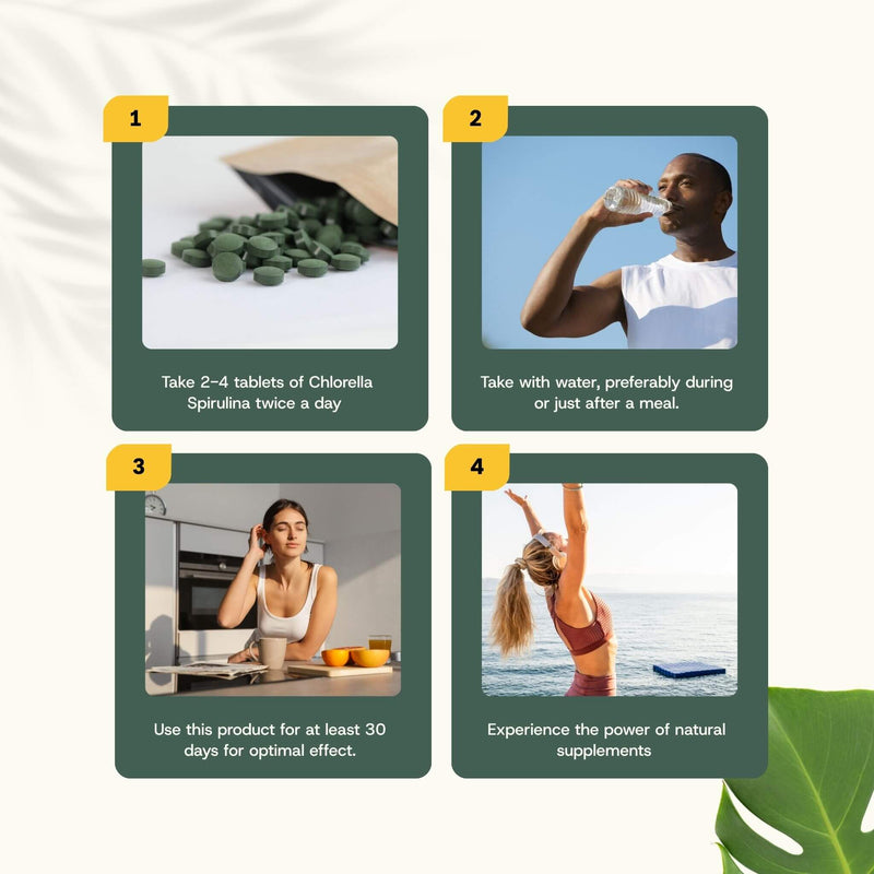 Chlorella Spirulina tablets goyu supplement superfood