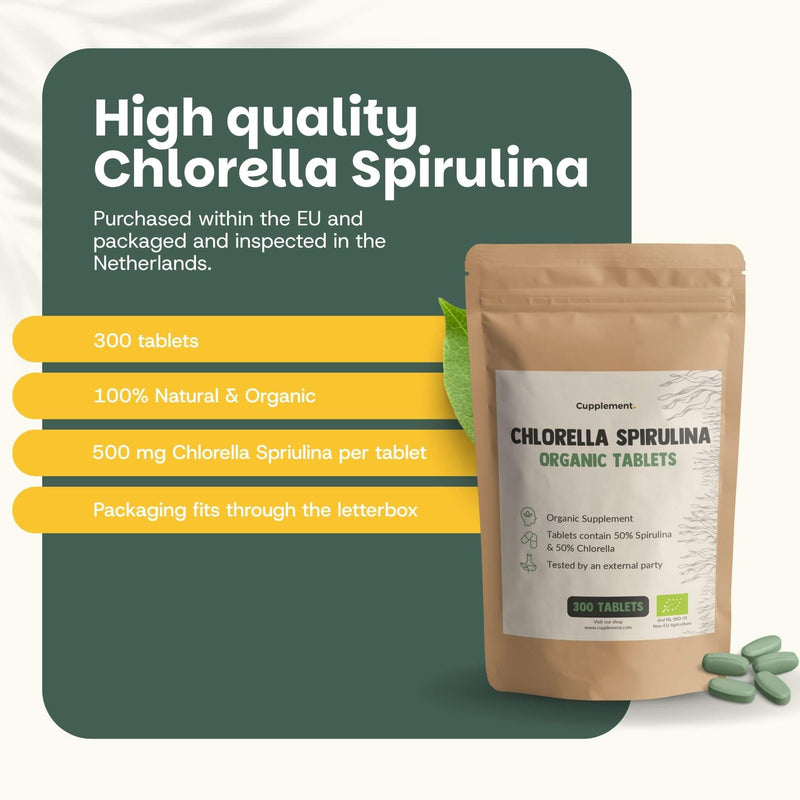 Chlorella Spirulina tablets goyu supplement superfood