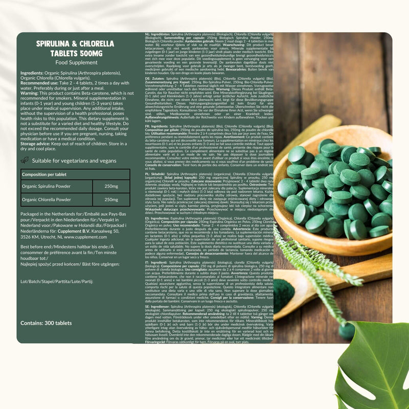 Chlorella Spirulina tabletten goyu supplement superfood