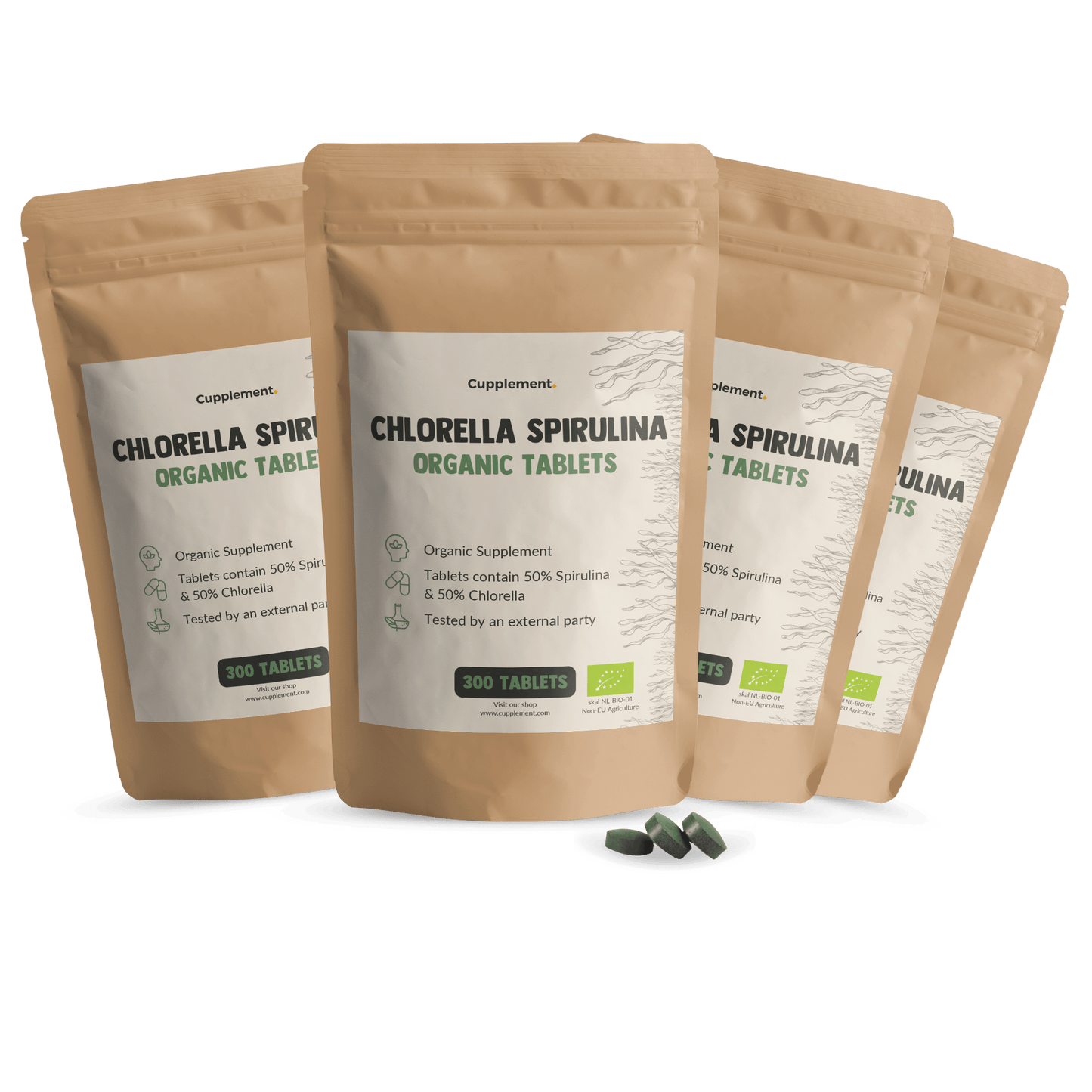 Chlorella Spirulina tabletten goyu supplement superfood