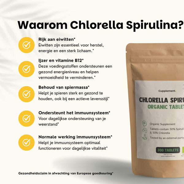 Chlorella Spirulina tabletten goyu supplement superfood