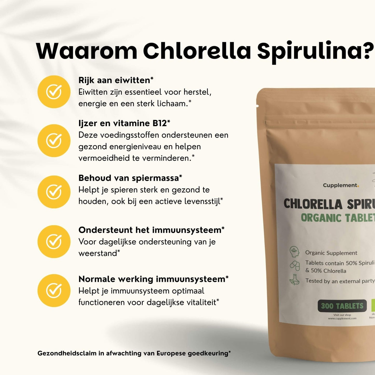 Chlorella Spirulina tabletten goyu supplement superfood
