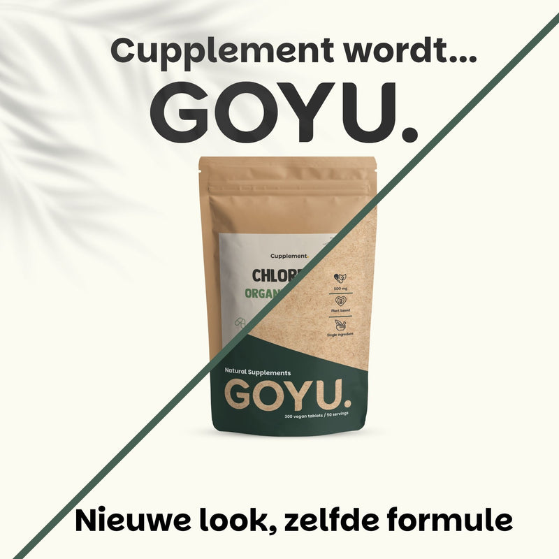 Biologische Chlorella tabletten goyu superfood supplement