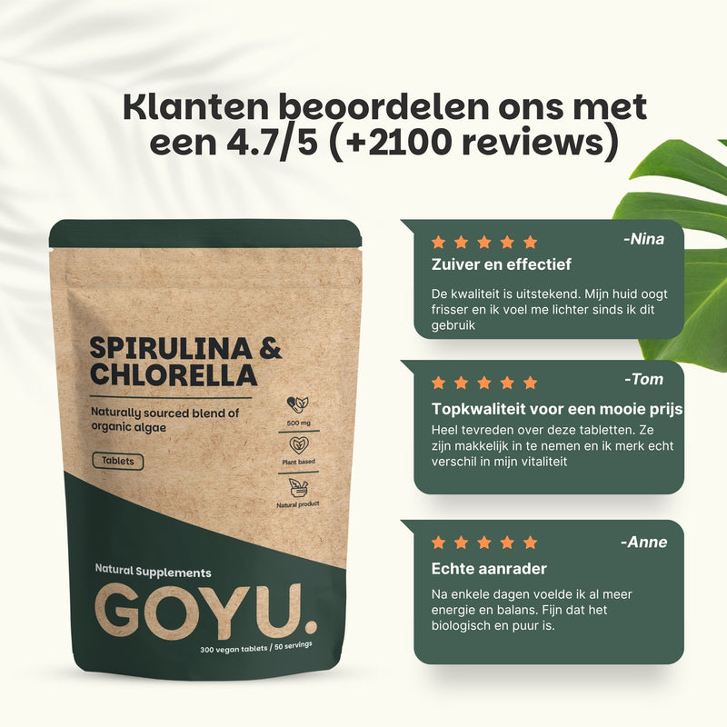 Chlorella Spirulina tabletten goyu supplement superfood