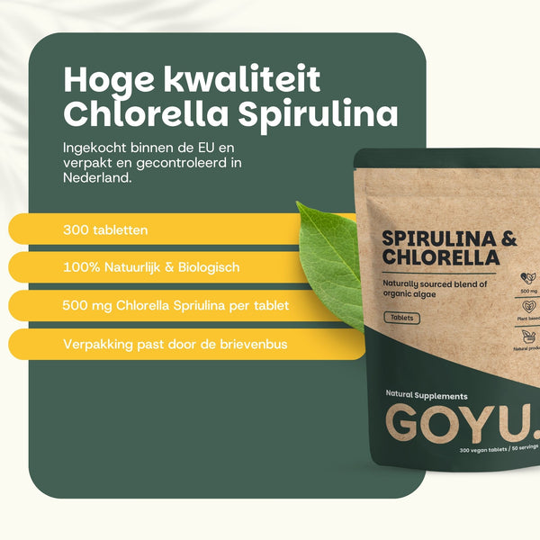 Chlorella Spirulina tabletten goyu supplement superfood