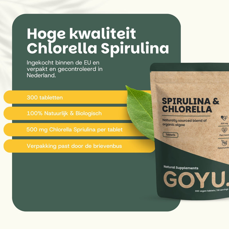 Chlorella Spirulina tabletten goyu supplement superfood