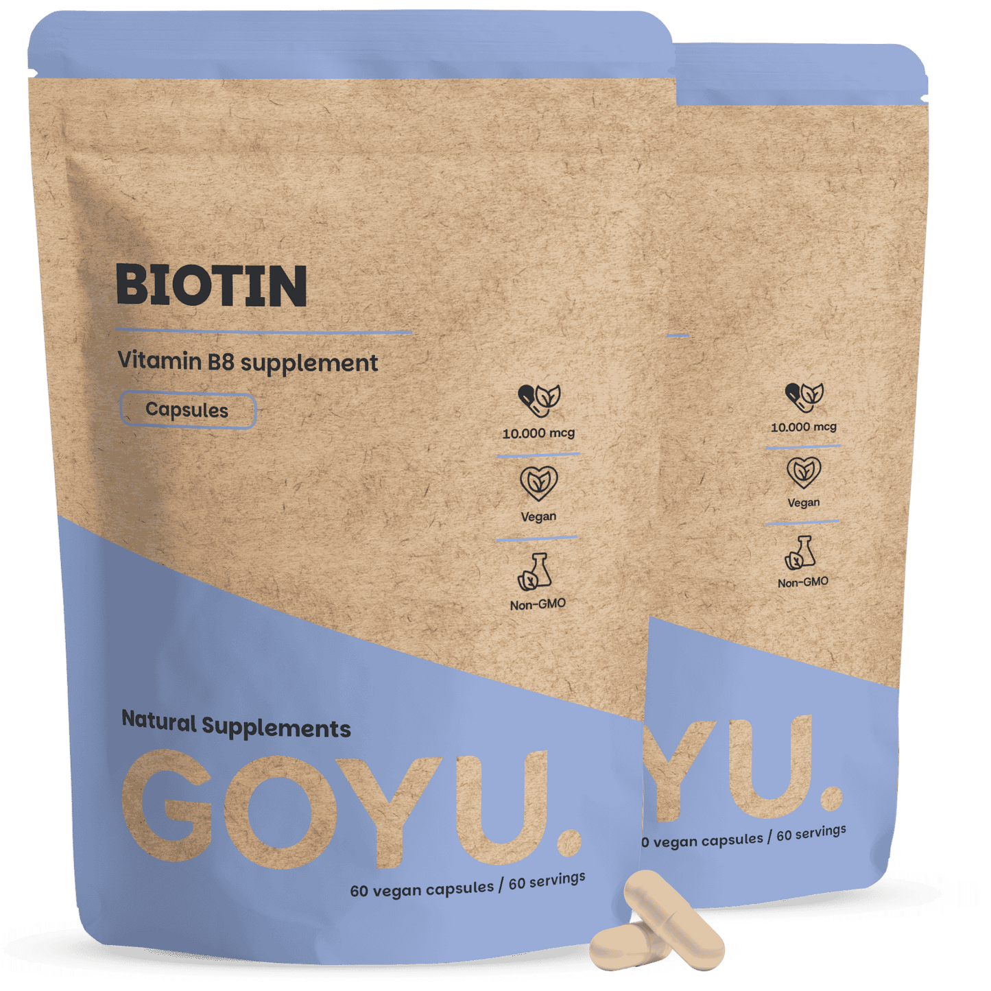Biotin (Vitamin B8) Capsules 10,000 mcg