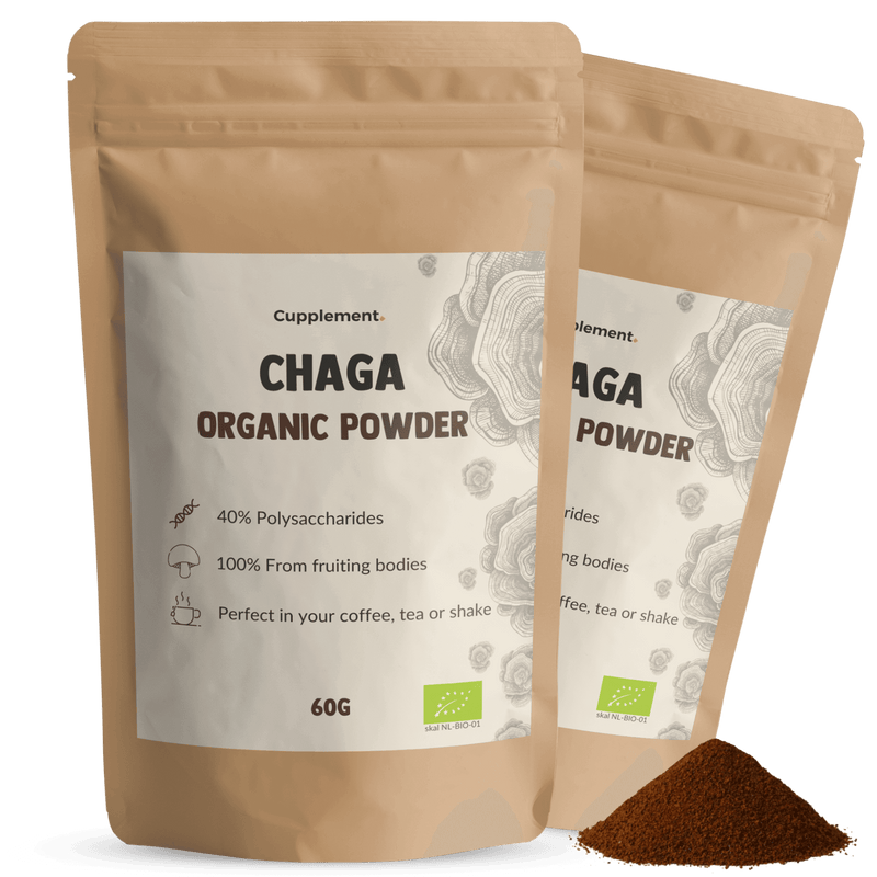 Chaga Powder Organic Mushroom Cupplement Superfood Supplement