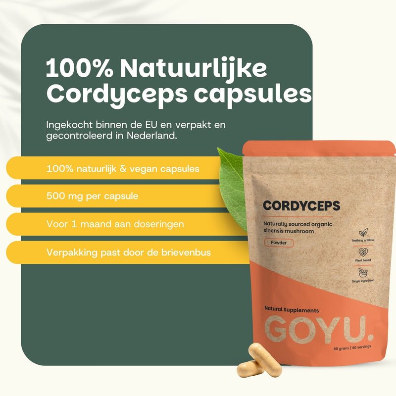 Cordyceps Capsules 500 mg Biologisch