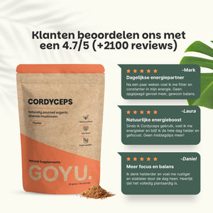 Biologische Cordyceps poeder goyu supplement superfood