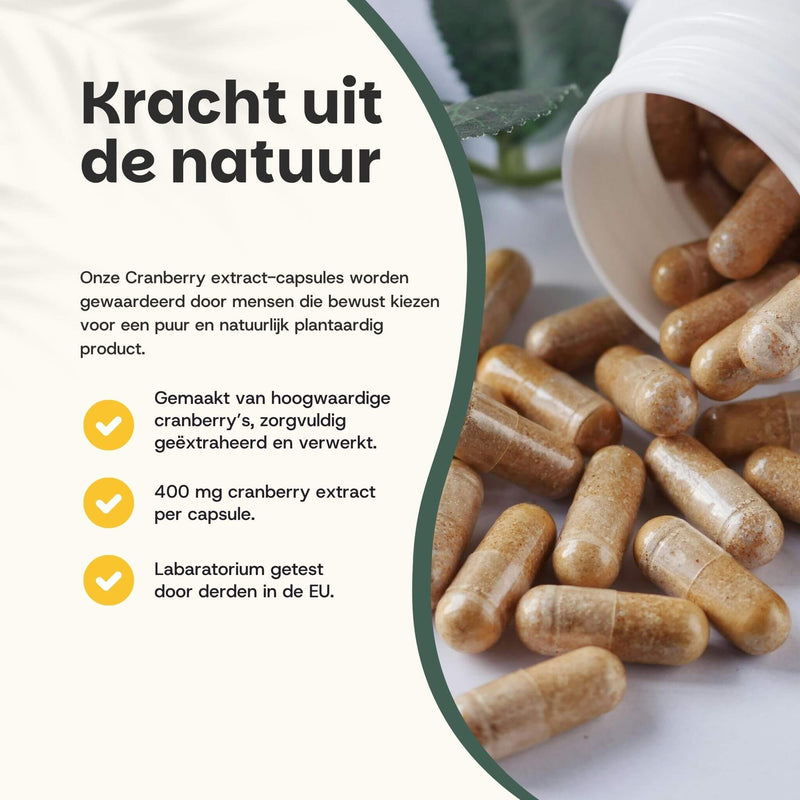 Cranberry extract capsules goyu supplement superfood