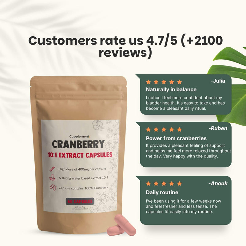 Cranberry extract capsules goyu supplement superfood