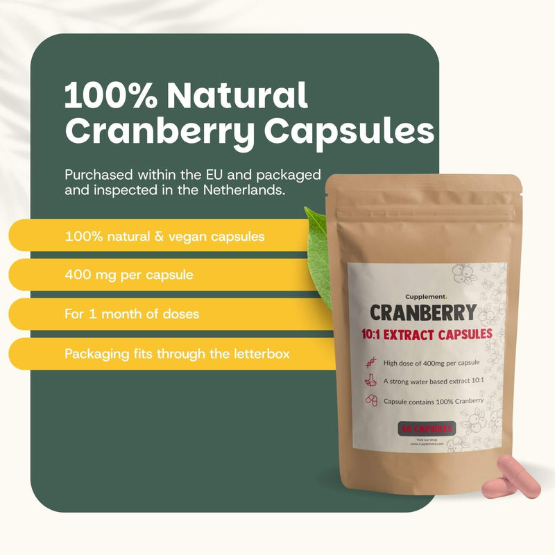 Cranberry extract capsules goyu supplement superfood