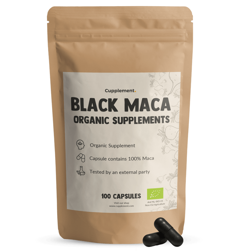 Black Maca Capsules 500mg Organic