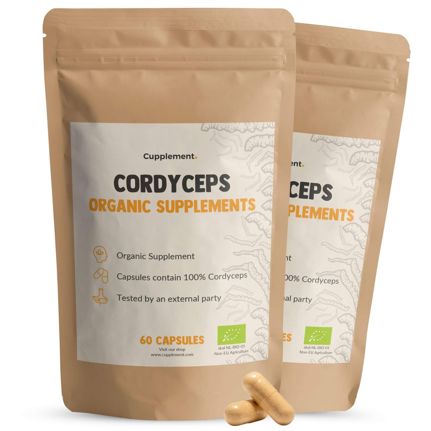 Cordyceps Capsules 500 mg Biologisch