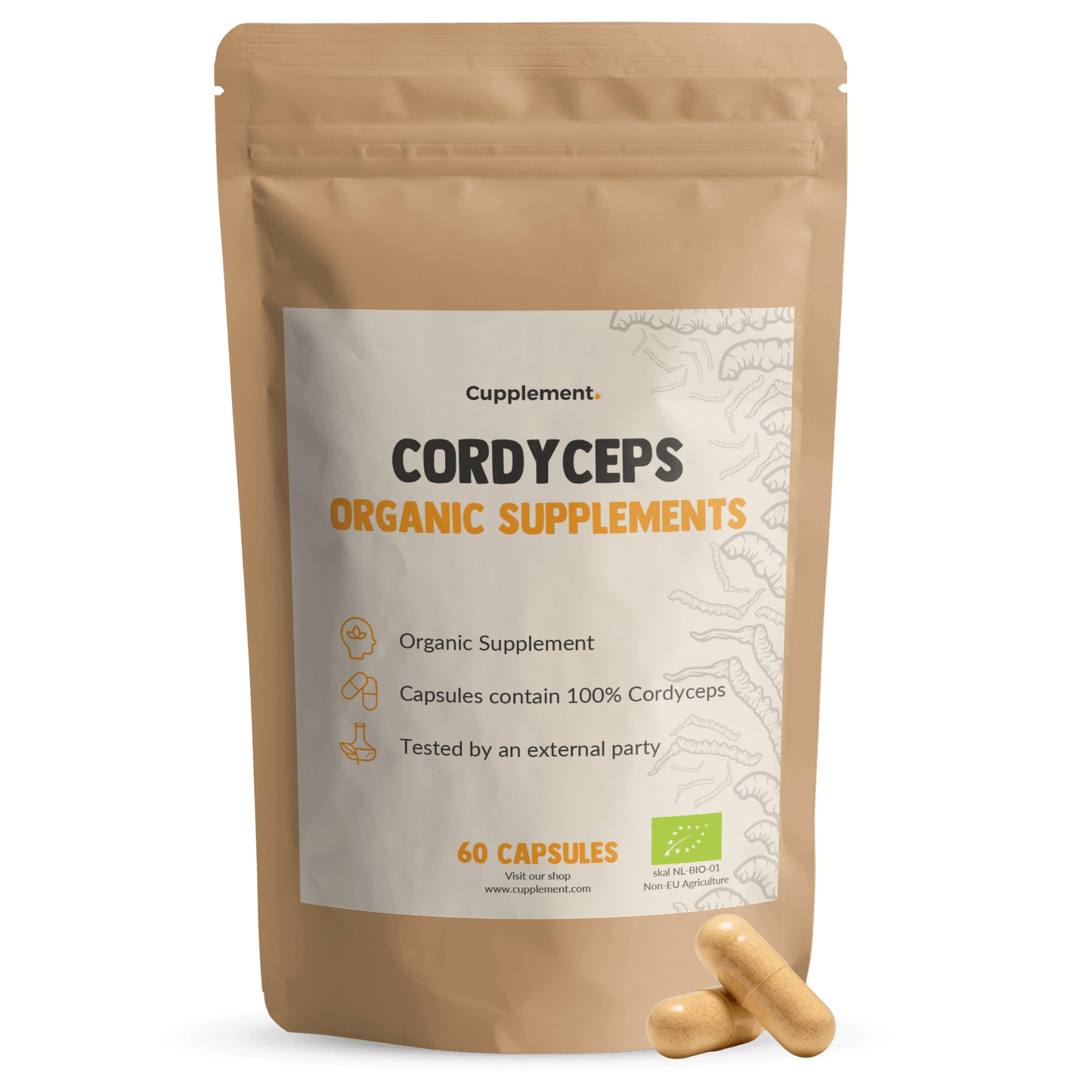 Cordyceps Capsules 500 mg Biologisch