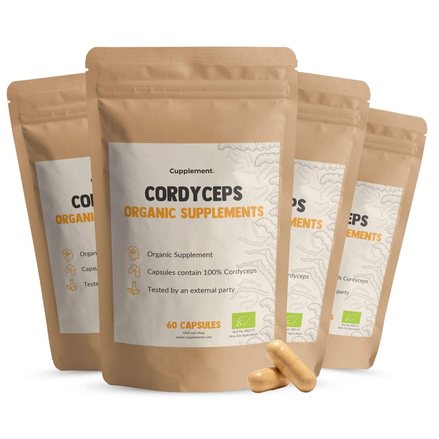 Cordyceps Capsules 500 mg Biologisch