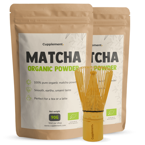 Matcha Poeder met Matcha Whisk